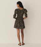 ISMENE DRESS -- NOIR WINDING BLOSSOMS