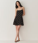 KAYLIN DRESS -- NOIR SOLSTICE SKY DOT