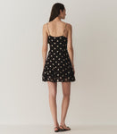 KAYLIN DRESS -- NOIR SOLSTICE SKY DOT