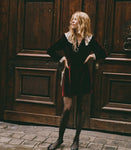 LISBETH DRESS -- VINO ROSSO