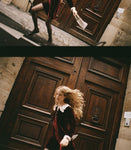 LISBETH DRESS -- VINO ROSSO