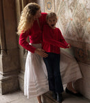 LITTLE VIVELLE CARDIGAN -- SCARLET ROSE