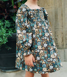 LITTLE ACTON DRESS -- BLEU ARBOR FLORAL