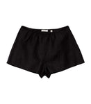 LOREN LINEN SHORT -- BLACK