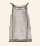 MALIA DRESS -- CREAM MONTMARTRE FOULARD