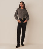 MARSENA SWEATER -- DARK HEATHER GREY