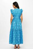 Scallop Pintuck Maxi- Matrix Blue