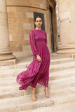 Smocked Top Maxi- Melrose Magenta