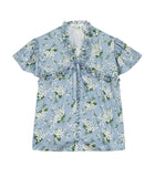 OPALINE TOP -- SKY MAY BELL FLORAL