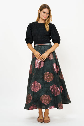 Swing Skirt- Rosa Black