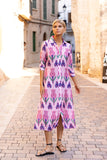 Shirt Dress Midi- Sumba Pink