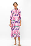 Shirt Dress Midi- Sumba Pink