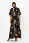 Flirty Mock Neck Maxi- Turin Wine