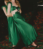 VEDA DRESS -- EMERALD IVY