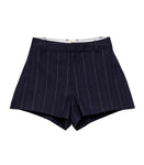 YVAINE SHORT -- NAVY PINSTRIPE