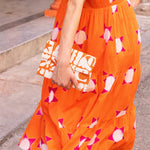 Beaded Envelope- Twiggy Orange